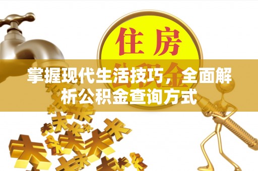 资兴掌握现代生活技巧，全面解析公积金查询方式