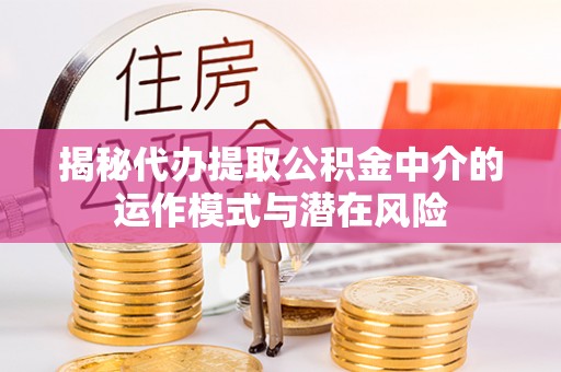 资兴揭秘代办提取公积金中介的运作模式与潜在风险