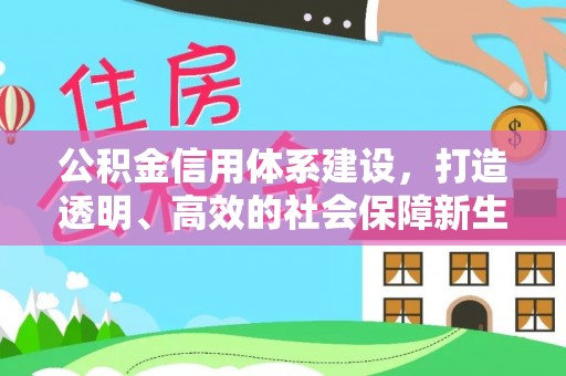 资兴公积金信用体系建设，打造透明、高效的社会保障新生态