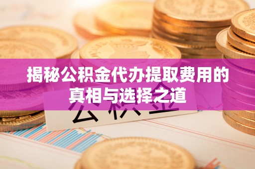 资兴揭秘公积金代办提取费用的真相与选择之道