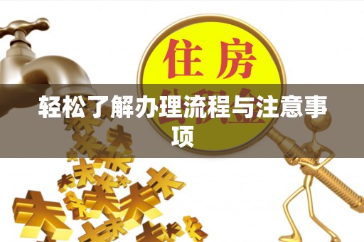 资兴轻松了解办理流程与注意事项