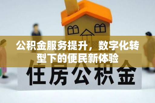 资兴公积金服务提升，数字化转型下的便民新体验