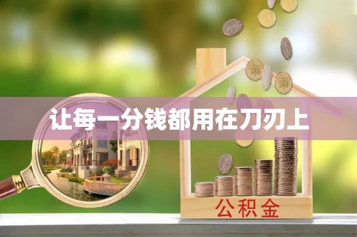 资兴让每一分钱都用在刀刃上