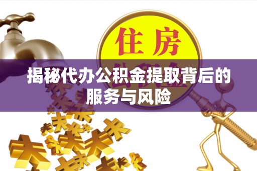 资兴揭秘代办公积金提取背后的服务与风险