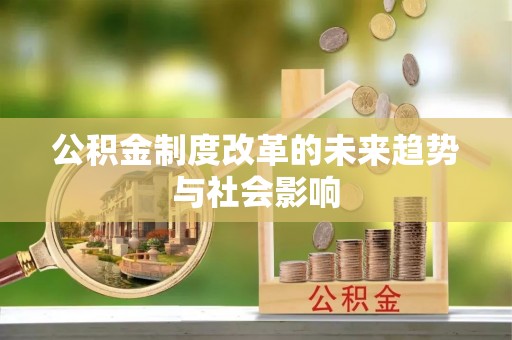 资兴公积金制度改革的未来趋势与社会影响